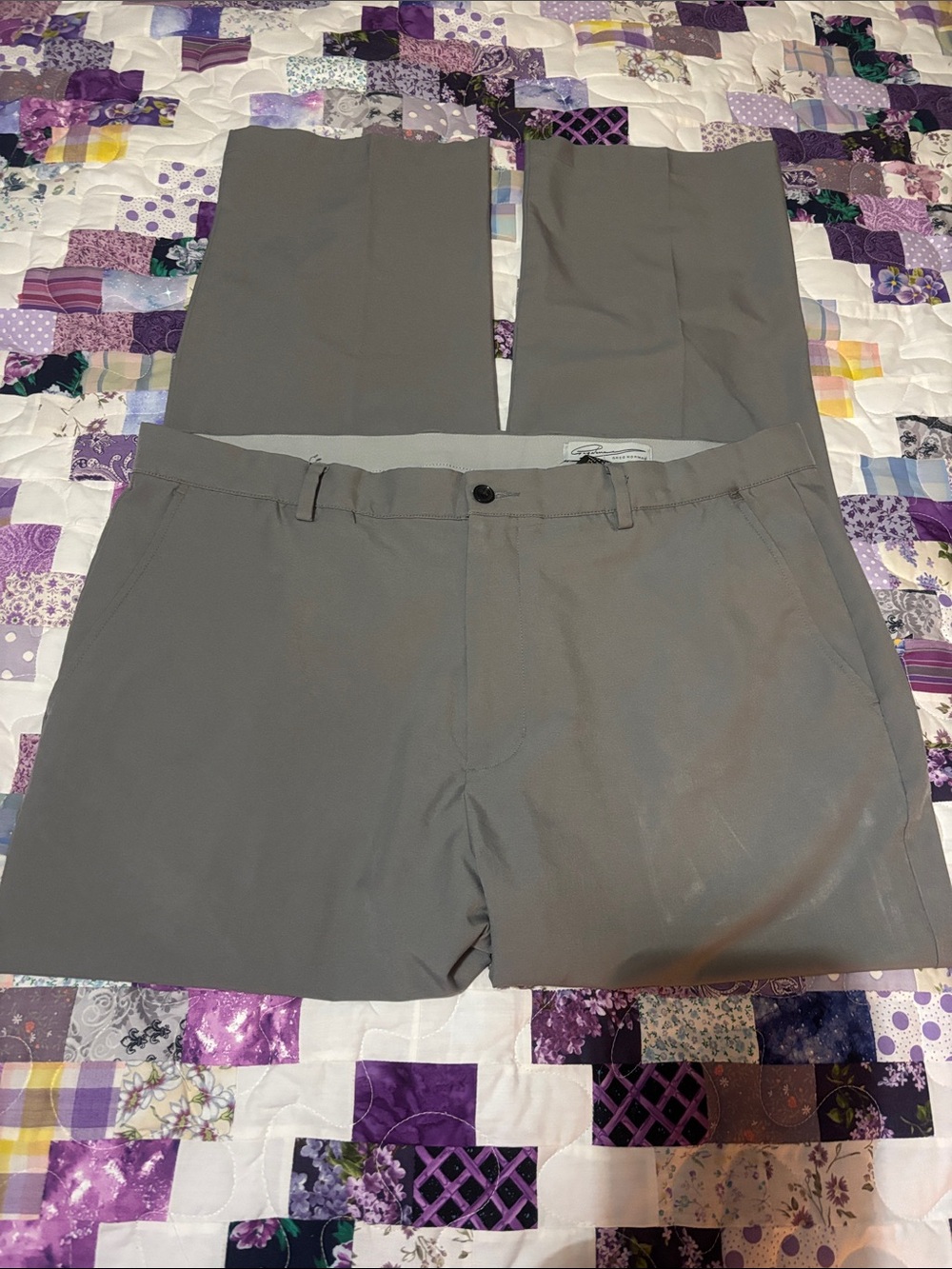 Greg Norman Collection Men's Dress Pants in Gray